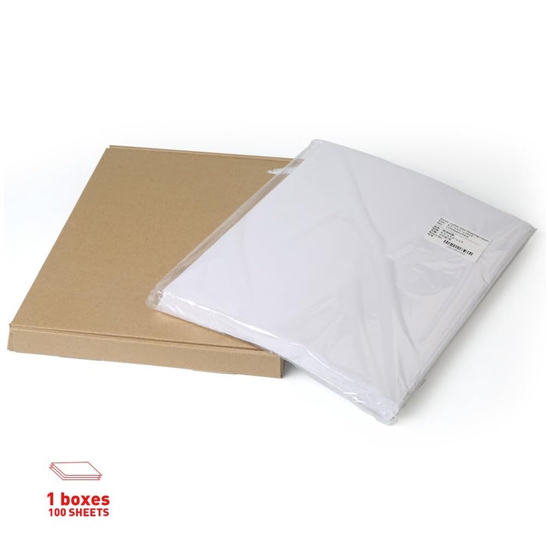 Fangtek [100 Sheets; 200 Labels] Half Sheet Self Adhesive Shipping Label for Laser & Inkjet Printers, 2 Per Page Self Adhesive Mailing Labels â€“ White 8.5'' x 5.5'' - Image 4